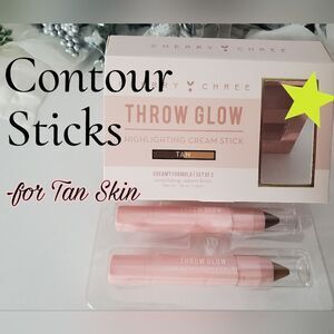 Tan Contour Cream Sticks minimize or accentuate  facial featues